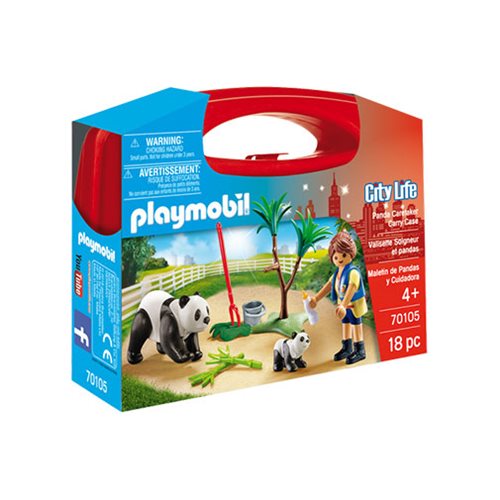 Playmobil 70105 Panda Zoo Caretaker Carry Case