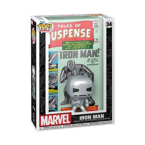 Marvel Tales of Suspense #39 Iron Man Funko Pop! Comic Cover Figure #34 with Case