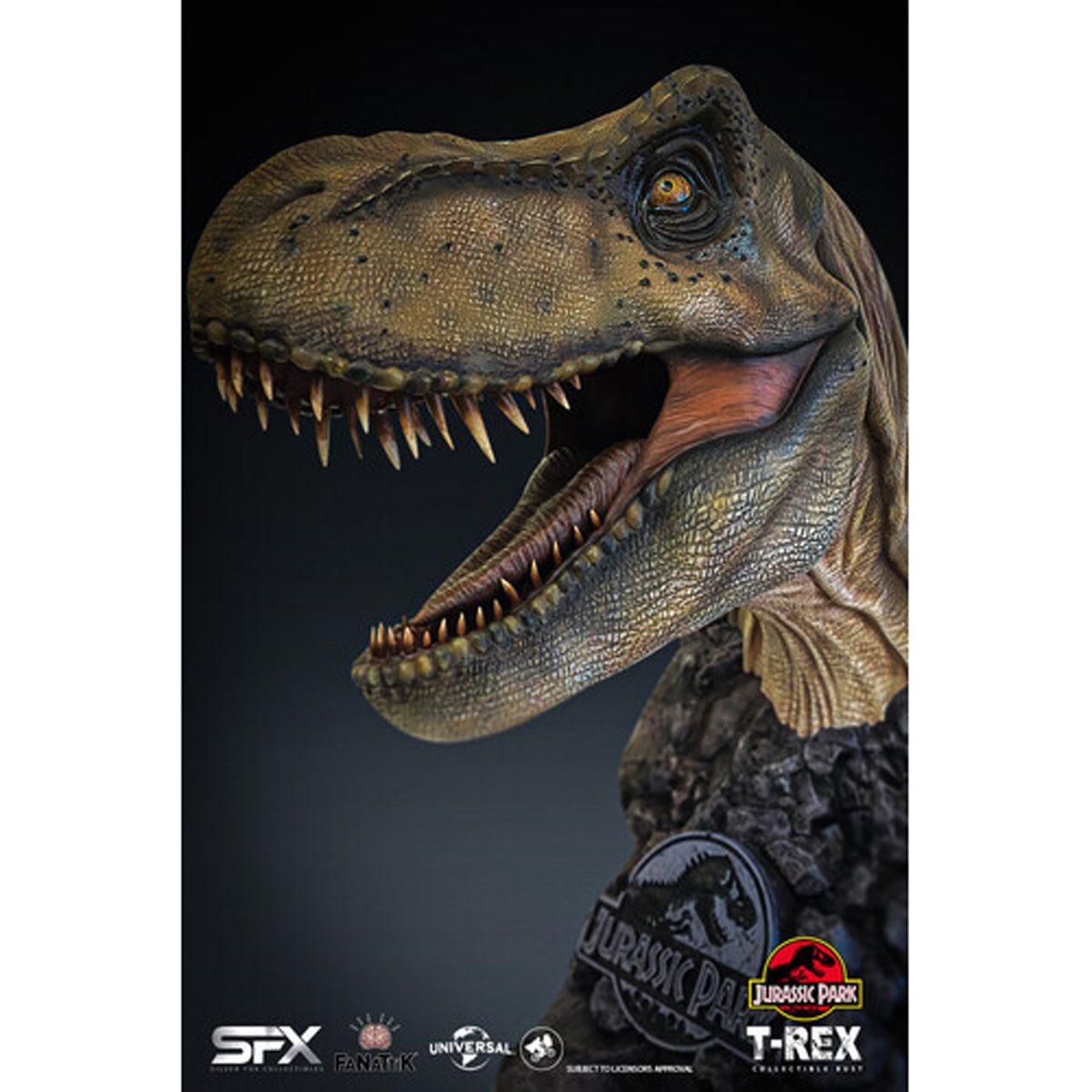 NEW Universal Studios Jurassic Park Tyrannosaurus Rex Bust Container Figure 