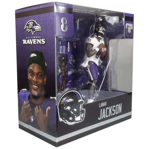 NFL SportsPicks 2024 Wave 2 Baltimore Ravens Lamar Jackson 7-Inch Scale Posed Figure