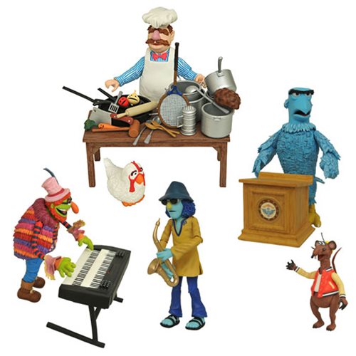 2018 The Muppets Diamond Select Swedish Chef Figure Deluxe DX Set for sale online 