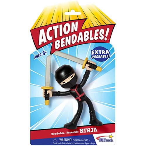 Action Bendables Ninja 4-Inch Bendable Action Figure