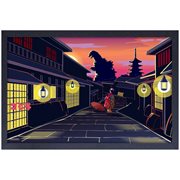 Godzilla Kimono Framed Art Print