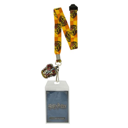 Harry Potter Gryffindor Lanyard with Badge Holder and Charm