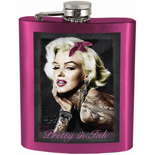 Marilyn Monroe Pretty in Ink Hip Flask