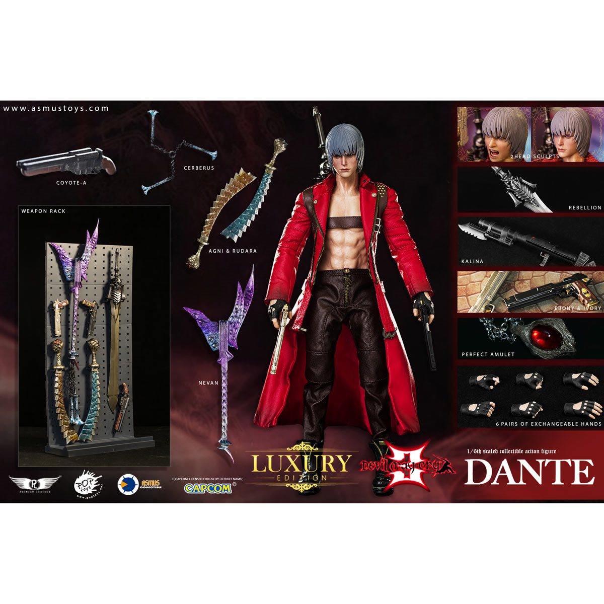 Dante Devil May Cry 3 Action Figure 1/6 31 cm - Poptoys – poptoys.it
