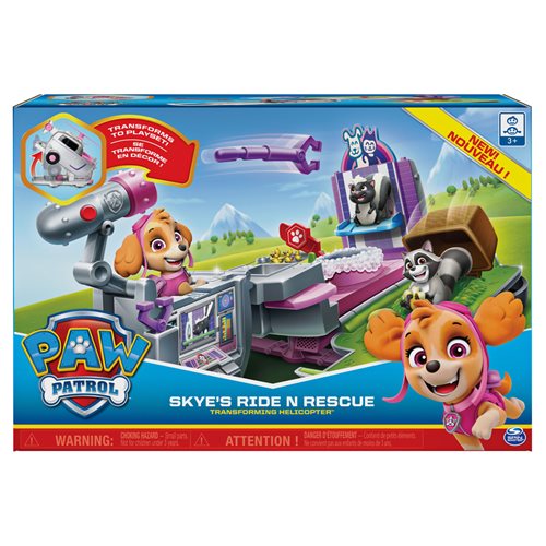 PAW Patrol Skye's Ride N Rescue 2-in-1 Transforming Helicopter Playset