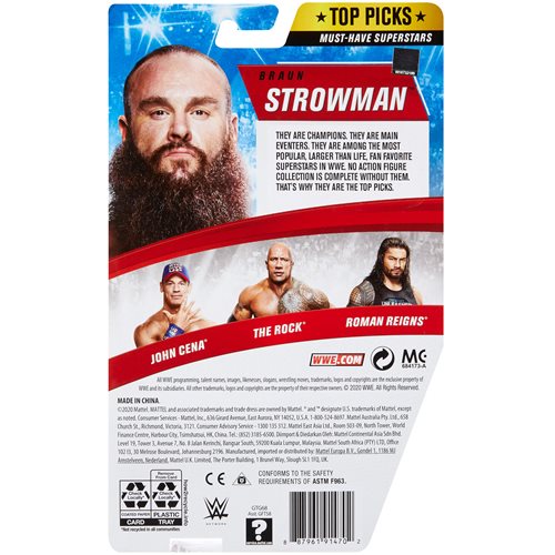 WWE Top Picks 2021 Braun Strowman Action Figure
