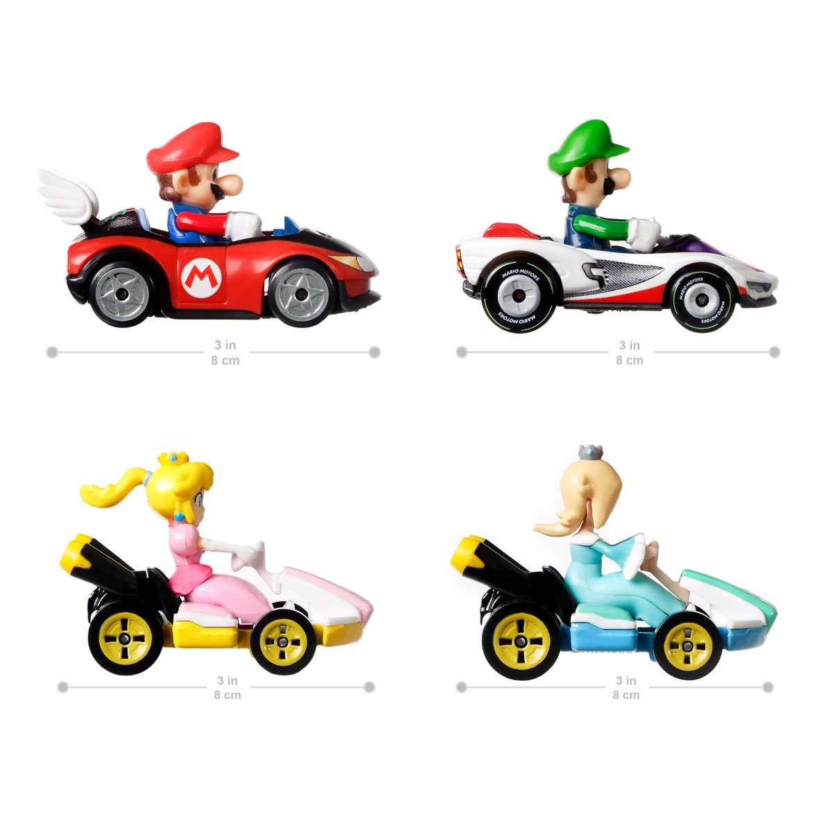 Mattel Hot Wheels Mario Kart 2023 Mix 3 Vehicle 4-Pack