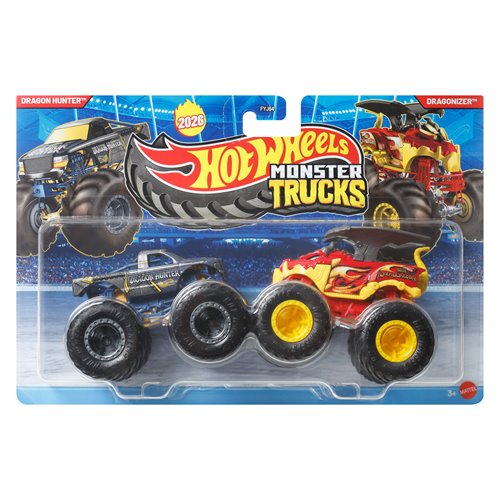Hot Wheels Monster Trucks Demolition Doubles 1:64 Scale Vehicle 2-Pack 2026 Mix 2 Case of 8
