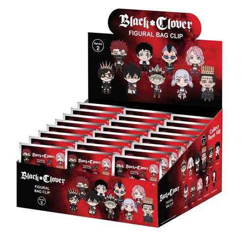 Black Clover Series 2 3D Foam Bag Clip Random 6-Pack