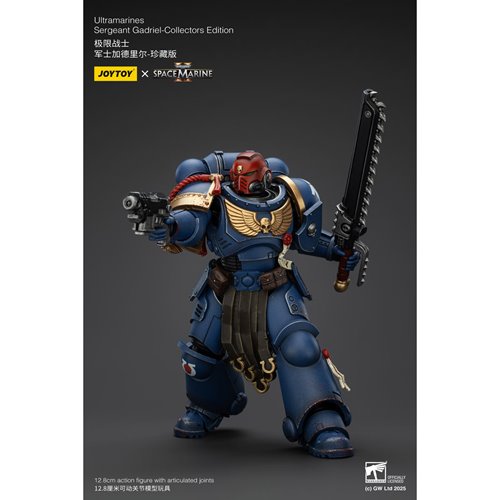 Joy Toy Warhammer Space Marine II Ultramarines Sergeant Gadriel Collectors Edition 1:18 Scale Action