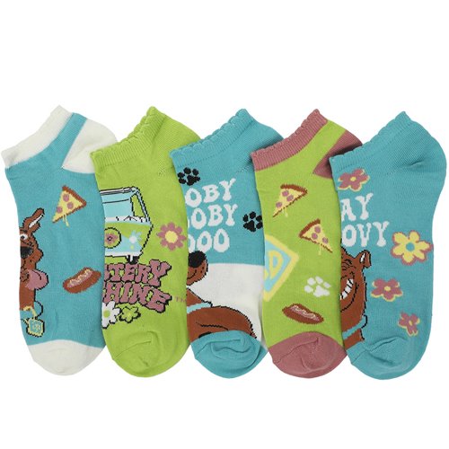 Scooby-Doo Scooby Scalloped Cuff Ankle Sock 5-Pack