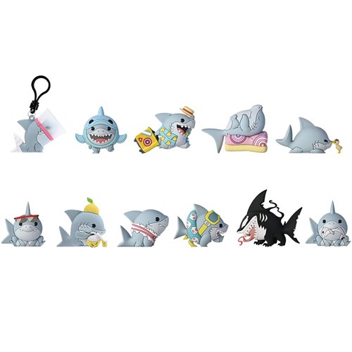 Marvel Jeff the Land Shark Series 17 3D Foam Bag Clip Random 6-Pack