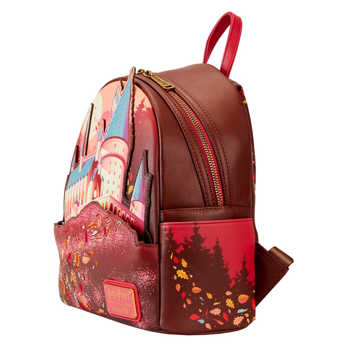 Amazon.com: Loungefly Harry Potter Golden Hogwarts Castle Mini Backpack:  Clothing, Shoes & Jewelry