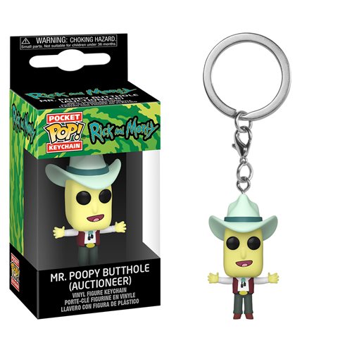 Rick and Morty Mr. Poopy Butthole Pocket Pop! Key Chain