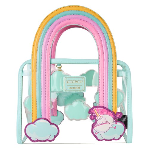 Minions Fluffy Unicorn Clear Crossbody Tote Bag