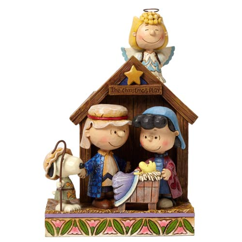 Peanuts Traditions Christmas Pageant Statue