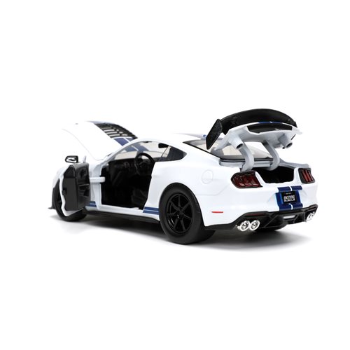 Bigtime Muscle 2020 Ford Mustang Shelby GT500 Glossy White 1:24 Scale Die-Cast Metal Vehicle