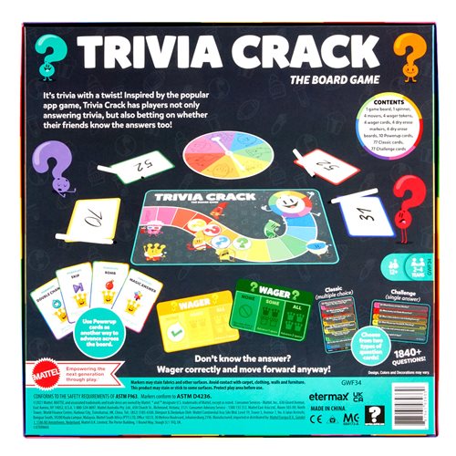 Trivia Crack The Board Game