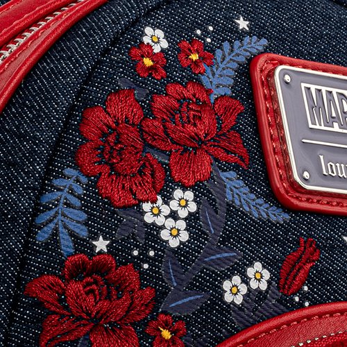 Captain America 80th Anniversary Floral Shield Mini-Backpack
