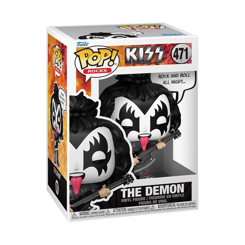KISS The Demon Rock and Roll All Nite Pop! Sayings Funko Pop