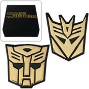 Transformers Autobot and Decepticon Gold Pin Set