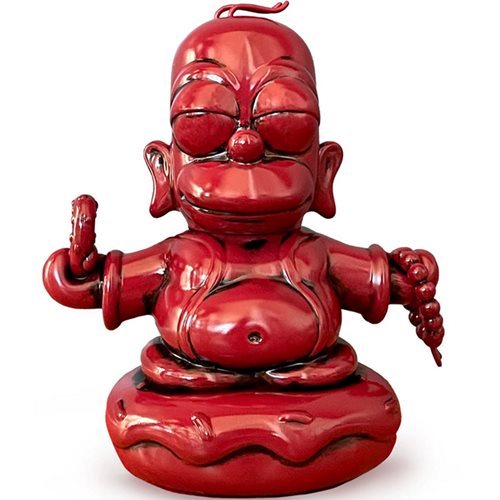 The Simpsons Homer Buddha Vermilion Red Edition 7-Inch Vinyl Figure