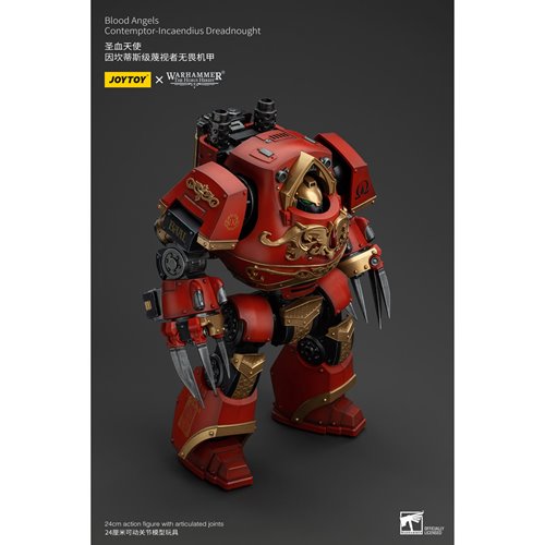 Joy Toy Warhammer The Horus Heresy Blood Angels Contemptor Incaendius Dreadnought 1:18 Scale Action