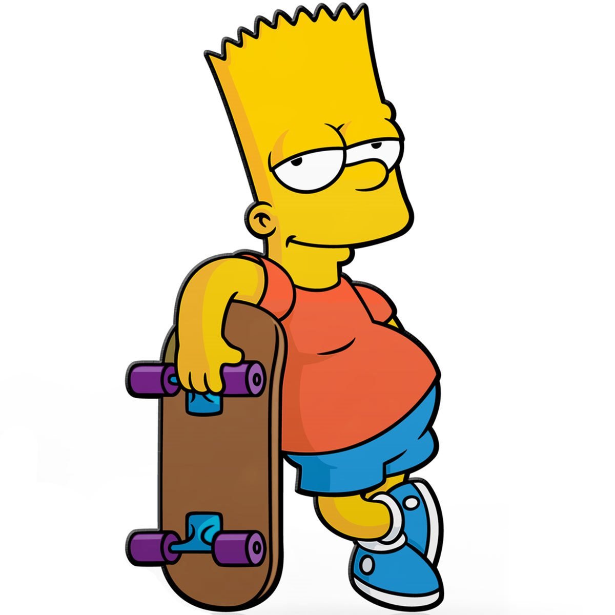 Deserve Newness barn The Simpsons Bart Simpson with Skateboard FiGPiN Classic 3-Inch Enamel Pin