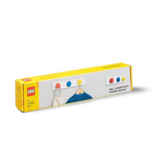 LEGO Red Blue Yellow Wall Hanger Rack