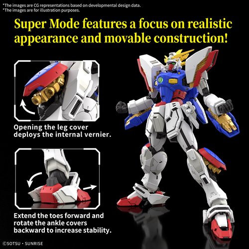 Mobile Fighter G Gundam Shining Gundam Real Grade 1:144 Scale Model Kit