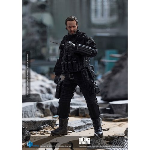 The Walking Dead: The Ones Who Lived Rick Grimes Exquisite Super Series 1:12 Scale Action Figure - P