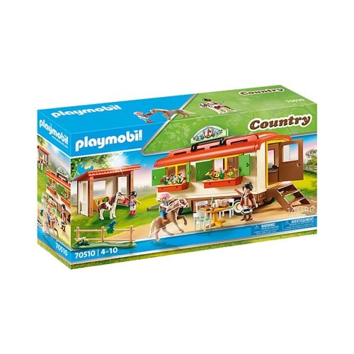 Playmobil 70510 Pony Shelter with Mobile Home