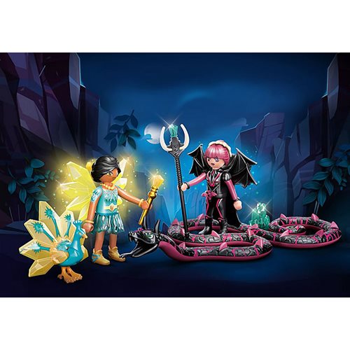 Playmobil 70803 Adventures of Ajuma Crystal Fairy and Bat Fairy with Soul Animals Action Figure