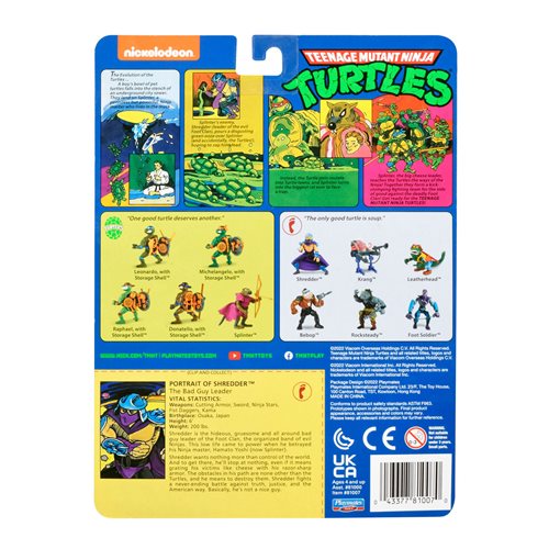 Teenage Mutant Ninja Turtles Original Classic Wave 6 Basic Action Figure Case of 6