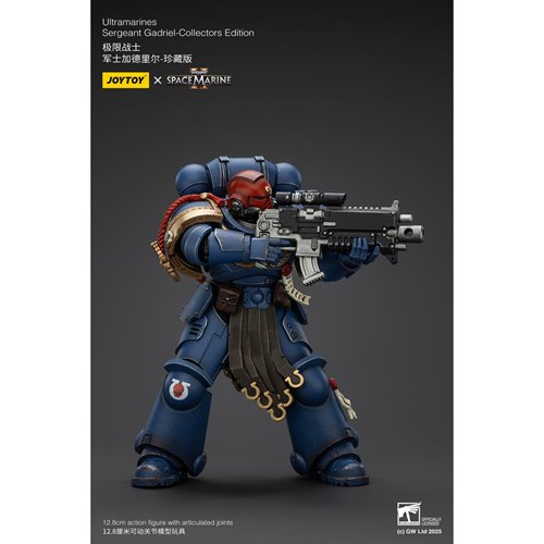Joy Toy Warhammer Space Marine II Ultramarines Sergeant Gadriel Collectors Edition 1:18 Scale Action