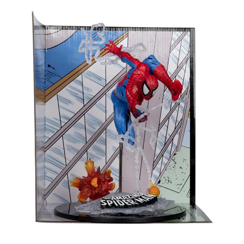 Marvel Spider-Man Amazing Spider-Man #302 1:10 Scale Posed Figure with Scene and Comic