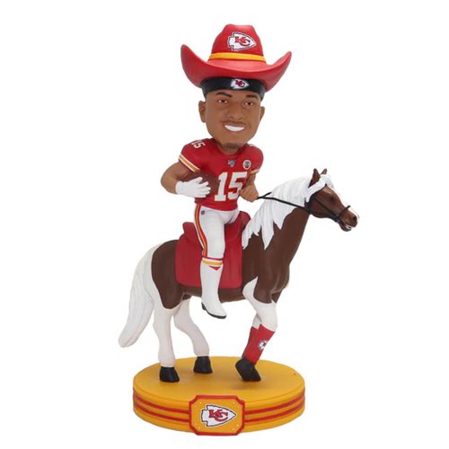 NFL Kansas City Chiefs Patrick Mahomes Riding Horse Bobble Head