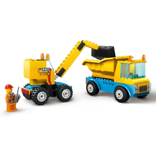 LEGO City 60391 Construction Trucks and Wrecking Ball Crane
