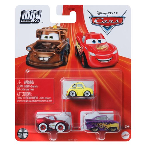 Disney Pixar Cars Mini Racers 3-Pack 2024 Mix 3 Case of 6