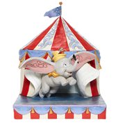 Disney Traditions Dumbo Flying out of Tent Jim Shore Statue