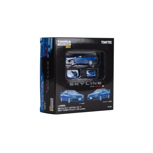 Tomica Limited Vintage Neo Nissan Skyline 2-Door Sports Coupe 25GT-Turbo 1:64 Scale Die-Cast Metal V