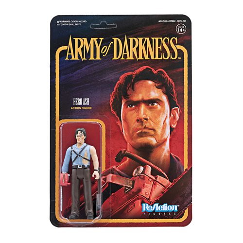 Army of Darkness Ash with Chainsaw Hand 3 3/4-Inch ReAction Figure