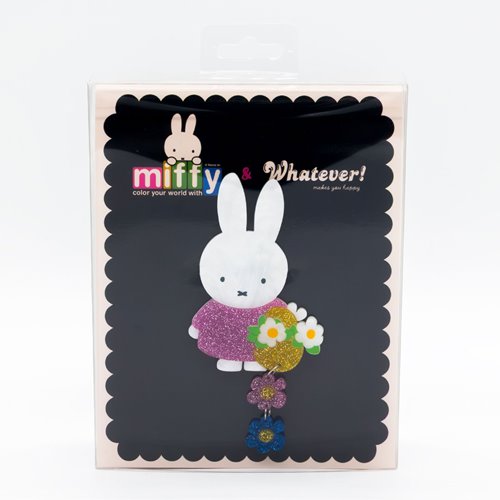 Miffy Flower Dangles Acrylic Brooch
