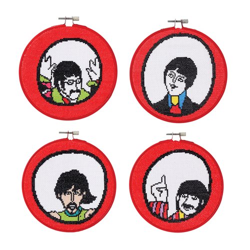 The Beatles Yellow Submarine Portholes Cross-Stitch Hoops