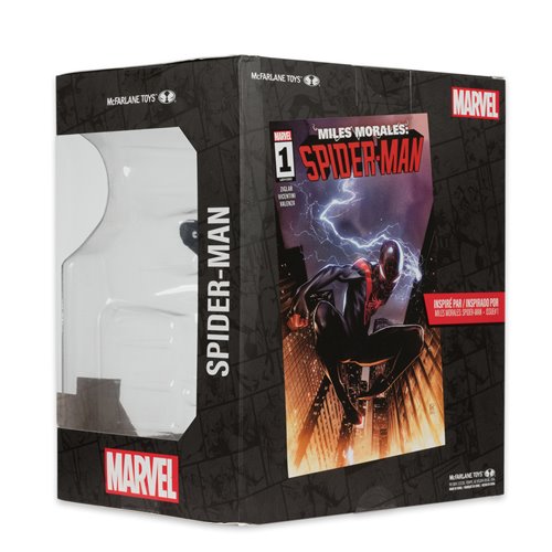 Marvel Wave 2 Spider-Man Miles Morales: Spider-Man #1 1:10 Scale Posed Figure with Scene