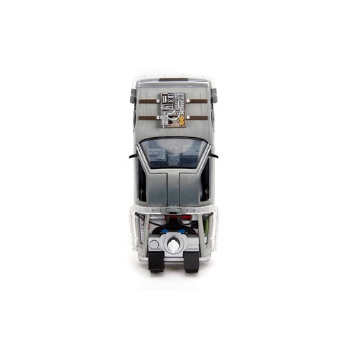 Hollywood Rides Back to the Future III Time Machine Rail Wheels 1:24 Die-Cast Metal Vehicle
