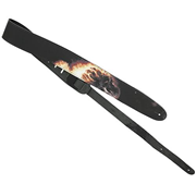 Ghost Rider Leather Guitar Strap