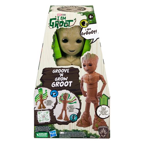 I Am Groot Groove 'N Grow Groot 13 1/2-Inch Interactive Action Figure